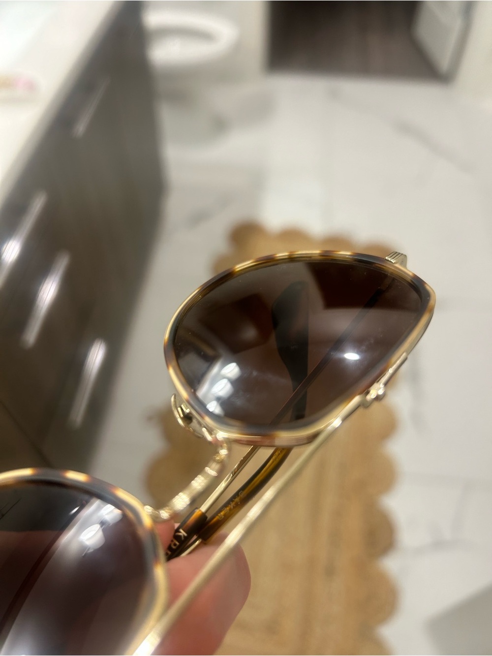 KREWE Baker Tortoise Aviator Sunglasses - Picture 8 of 8